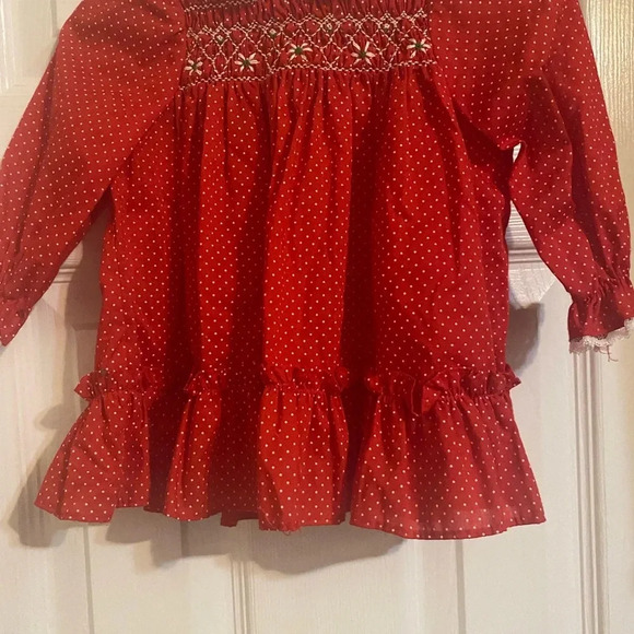 Vintage Polly Flinders Smocked Dress - Picture 4 of 10